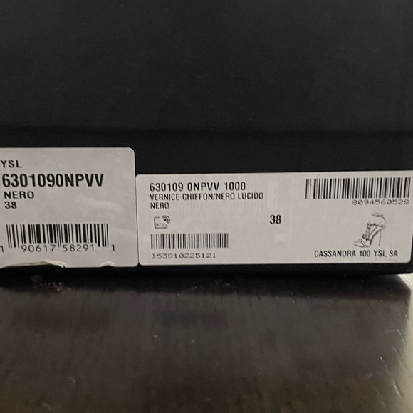 Saint Laurent (YSL) Cassandra High Heel Sandals - Size 38 - US 8 - Picture 2 of 6